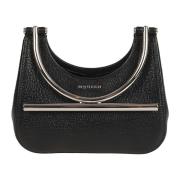 Zwarte Mini Cross-Bar Tassen Alexander McQueen , Black , Dames