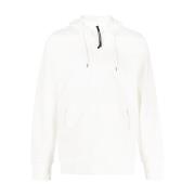 Hoodie met rits en Goggle Hood C.p. Company , White , Heren