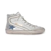 Witte hoge sneakers met ster Golden Goose , White , Heren