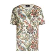 Paisley Print Crew Neck T-shirt Etro , Multicolor , Dames