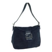 Pre-owned Suede shoulder-bags Fendi Vintage , Blue , Dames