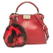 Pre-owned Leather handbags Fendi Vintage , Red , Dames