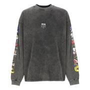 Grijze Katoenen Sweatshirt met Print Msgm , Gray , Heren