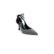 Zwarte leren pumps voor vrouwen Ninalilou , Black , Dames