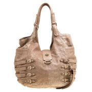 Pre-owned Leather shoulder-bags Jimmy Choo Pre-owned , Beige , Dames