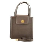 Pre-owned Leather shoulder-bags Bvlgari Vintage , Brown , Dames