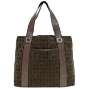 Pre-owned Canvas shoulder-bags Bvlgari Vintage , Brown , Dames