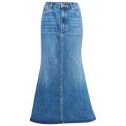 Pre-owned Denim bottoms Valentino Vintage , Blue , Dames