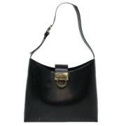 Pre-owned Leather shoulder-bags Salvatore Ferragamo Pre-owned , Black ...