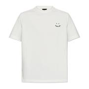 T-shirt met geborduurd logo PS By Paul Smith , White , Heren