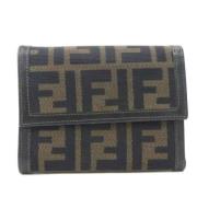 Pre-owned Canvas wallets Fendi Vintage , Brown , Dames