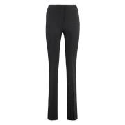 Wijd uitlopende viscose broek, hoge taille Pinko , Gray , Dames