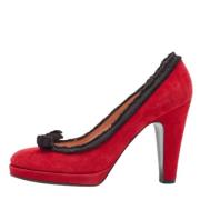 Pre-owned Suede heels Marc Jacobs Pre-owned , Red , Dames