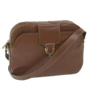 Pre-owned Leather shoulder-bags Celine Vintage , Brown , Dames