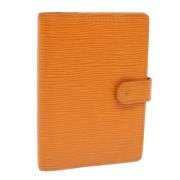 Pre-owned Leather home-office Louis Vuitton Vintage , Orange , Dames