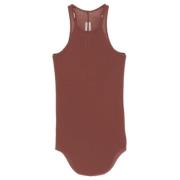 Geribbelde Tanktop Rick Owens , Brown , Dames