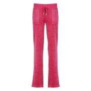 Fuchsia Broek met Elastische Taille Juicy Couture , Pink , Dames