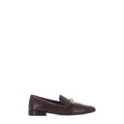 Paarse Leren Loafer met Metalen Detail Tory Burch , Purple , Dames