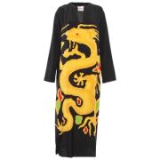 Pre-owned Silk dresses Valentino Vintage , Multicolor , Dames