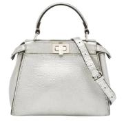 Pre-owned Leather handbags Fendi Vintage , Gray , Dames