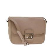 Pre-owned Leather shoulder-bags Miu Miu Pre-owned , Beige , Dames