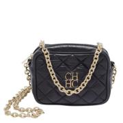 Pre-owned Leather shoulder-bags Carolina Herrera Pre-owned , Black , D...