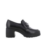 Klassieke Damesloafer met Hakken Nerogiardini , Black , Dames