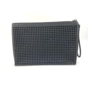 Pre-owned Leather clutches Christian Louboutin Pre-owned , Black , Her...