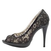 Pre-owned Lace heels Dolce & Gabbana Pre-owned , Black , Dames