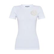 Witte T-shirts en Polos ***cv Versace Jeans Couture , White , Dames