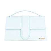 Gestructureerde leren tas met afneembare band Jacquemus , Blue , Dames