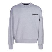 Katoenen Unisex Sweater met Logo Barrow , Gray , Heren