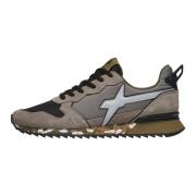 Technical fabric and suede sneakers Jet-M. W6Yz , Gray , Heren