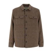 Shirt met Prins van Wales-patroon MC2 Saint Barth , Brown , Heren