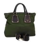 Pre-owned Nylon prada-bags Prada Vintage , Green , Dames