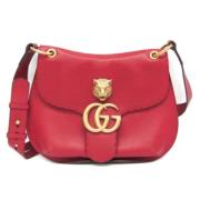 Pre-owned Leather gucci-bags Gucci Vintage , Red , Dames