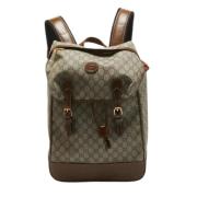 Pre-owned Fabric backpacks Gucci Vintage , Brown , Heren