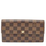 Pre-owned Canvas wallets Louis Vuitton Vintage , Brown , Dames