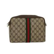 Pre-owned Canvas gucci-bags Gucci Vintage , Beige , Dames