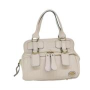 Pre-owned Leather handbags Chloé Pre-owned , Beige , Dames