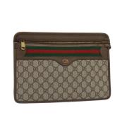 Pre-owned Canvas gucci-bags Gucci Vintage , Beige , Dames