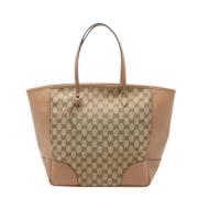 Pre-owned Canvas gucci-bags Gucci Vintage , Beige , Dames