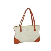 Pre-owned Nylon prada-bags Prada Vintage , Beige , Dames