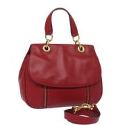 Pre-owned Leather celine-bags Celine Vintage , Red , Dames