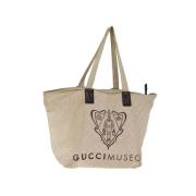 Pre-owned Canvas gucci-bags Gucci Vintage , Beige , Dames