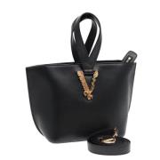 Pre-owned Leather handbags Versace Pre-owned , Black , Dames