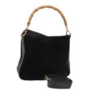 Pre-owned Suede handbags Gucci Vintage , Black , Dames