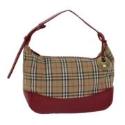 Pre-owned Canvas handbags Burberry Vintage , Red , Dames