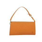 Pre-owned Leather louis-vuitton-bags Louis Vuitton Vintage , Orange , ...