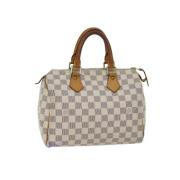 Pre-owned Canvas handbags Louis Vuitton Vintage , Beige , Dames